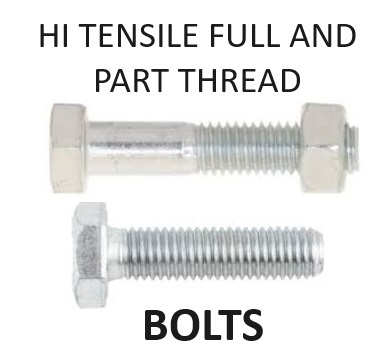 Hex Head Bolts and Set Screws Select Type Full or Part Thread
